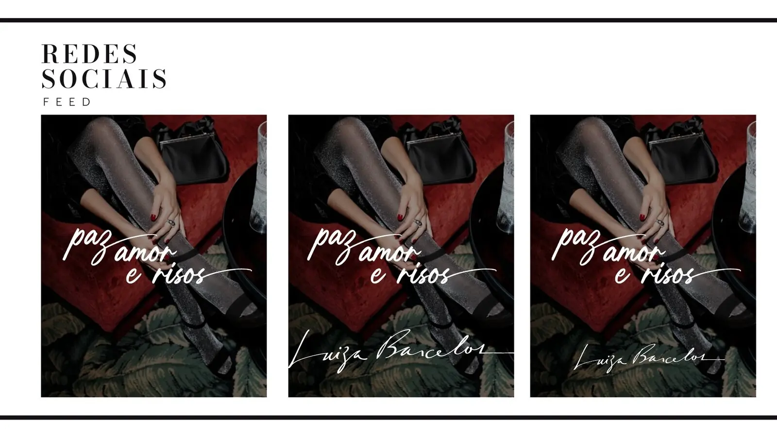 Conceito Festas · Paz, Amor e Risos, detalhe do projeto