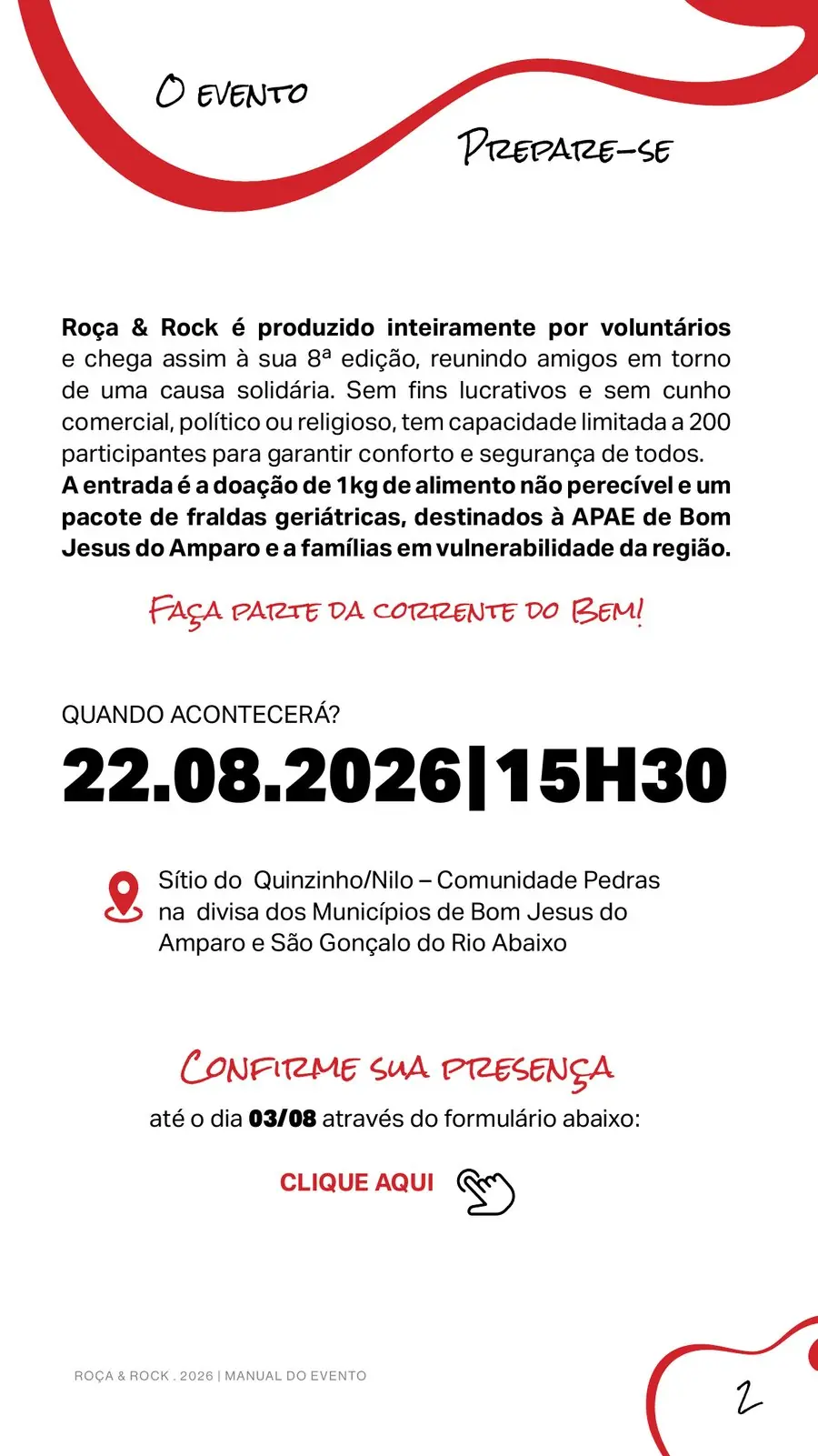 Roça & Rock, detalhe do projeto